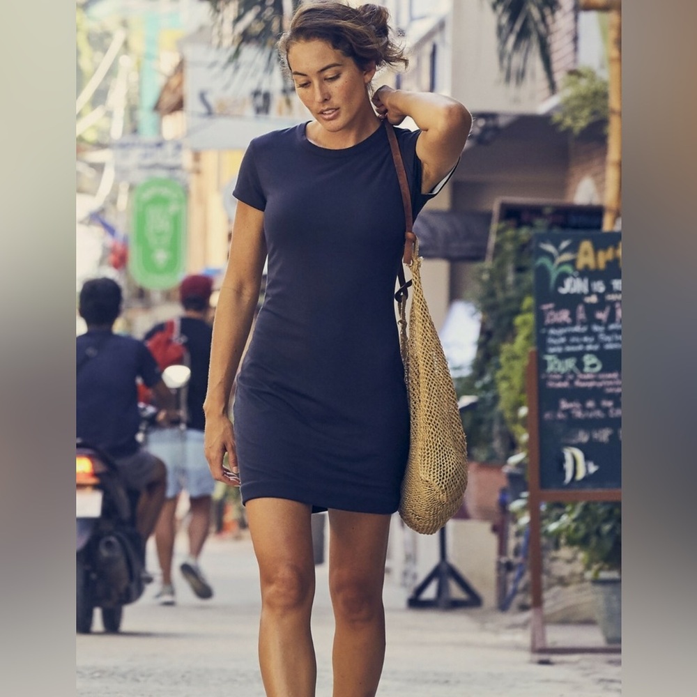 Athleta Destin’s Reversible Dress Navy / Grey